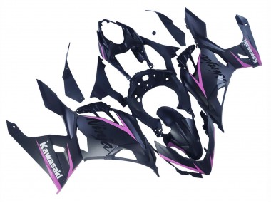 Carene Moto Kawasaki Ninja 400 2018-2024 - Nero Opaco Rosa