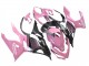 Carene Moto Kawasaki Ninja 400 2018-2024 - Rosa Nero Opaco Honeycomb