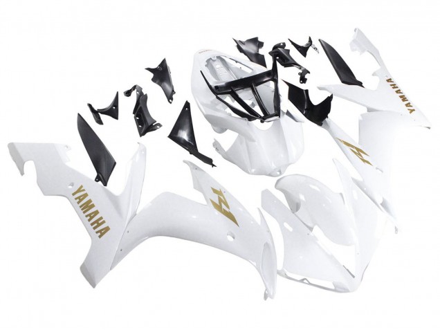 Carene Moto Yamaha YZF 1000 R1 2004-2006 - Bianco Oro Decals