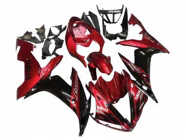 Carene Moto Yamaha YZF 1000 R1 2004-2006 - Rosso Nero Lucido