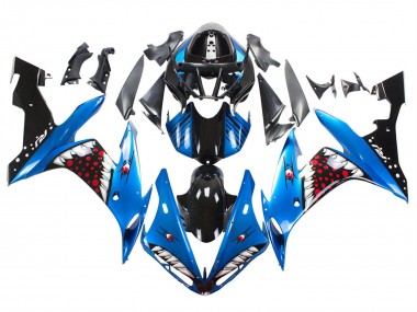 Carene Moto Yamaha YZF 1000 R1 2004-2006 - Blu Nero Rosso Bianco Squalo