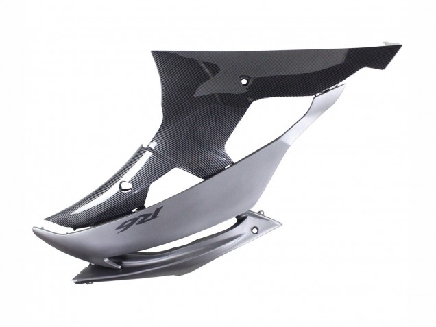 Carene Moto Yamaha YZF 600 R6 2008-2016 - Grigio Nero Fibra di Carbonio Stile
