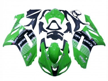 Carene Moto Kawasaki ZX6R 2007-2008 - Verde Nero Ninja