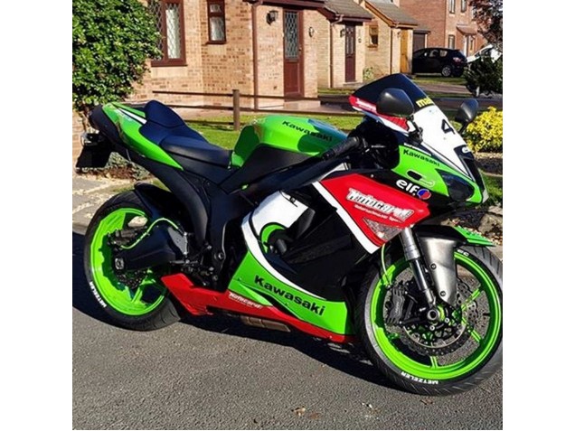 Carene Moto Kawasaki ZX6R 2007-2008 - Verde Rosso