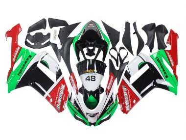 Carene Moto Kawasaki ZX6R 2007-2008 - Verde Rosso