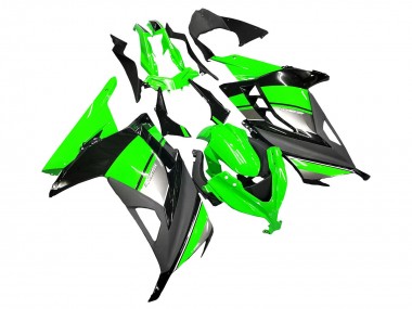 Carene Moto Kawasaki EX300 2013-2017 - Verde Argento Nero