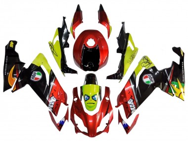 Carene Moto Aprilia RS4 50 125 2012-2018 - Rosso Giallo Nero Lucido Squalo