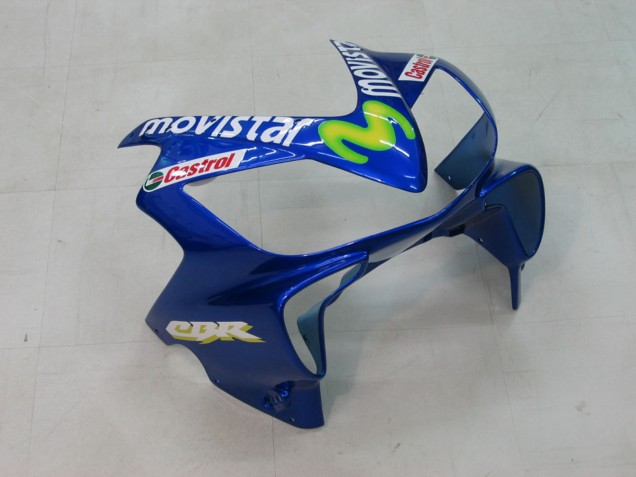 Carene Moto Honda CBR600 F4i 2004-2007 - Blu Giallo Verde MoviStar