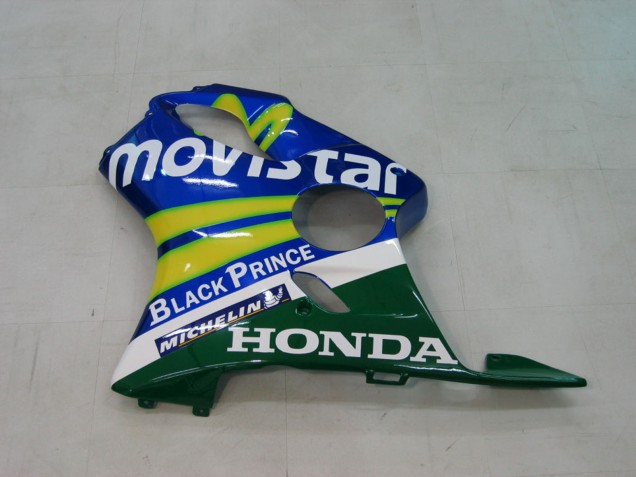 Carene Moto Honda CBR600 F4i 2004-2007 - Blu Giallo Verde MoviStar