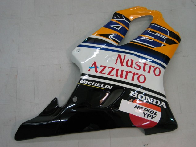 Carene Moto Honda CBR600 F4i 2004-2007 - Giallo Blu Bianco Nero Nastro Azzurro