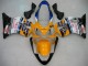 Carene Moto Honda CBR600 F4i 2004-2007 - Giallo Blu Bianco Nero Nastro Azzurro