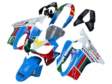 Carene Moto Honda CBR600 F4i 2004-2007 - Bianco Blu Verde Rosso