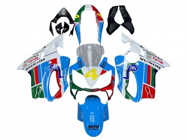 Carene Moto Honda CBR600 F4i 2004-2007 - Bianco Blu Verde Rosso