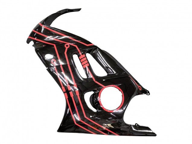 Kit Carena Moto Honda CBR600 F3 1997-1998 - Rosso Nero Lucido