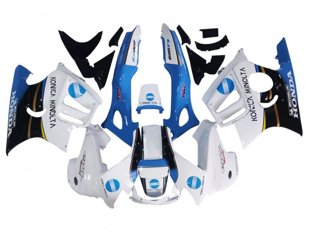 Carene Moto Honda CBR600 F3 1997-1998 - Bianco Blu Nero Lucido