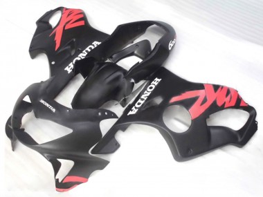 Carene Moto Honda CBR600 F4 1999-2000 - Nero Opaco Rosa Decals