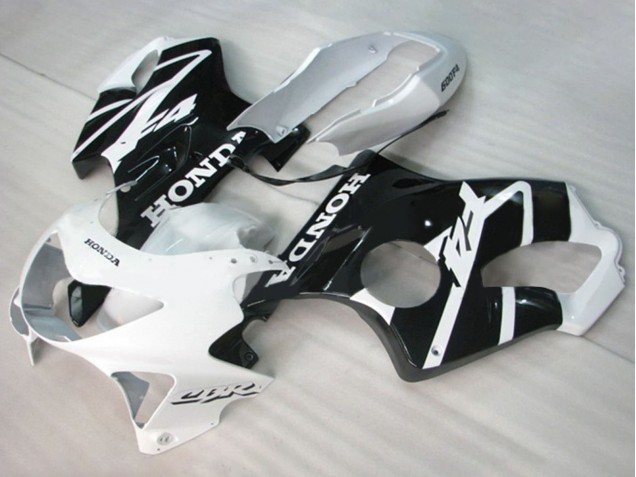 Carene Moto Honda CBR600 F4 1999-2000 - Bianco Nero Lucido