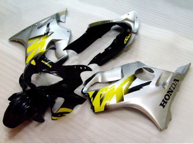 Carene Moto Honda CBR600 F4 1999-2000 - Argento Giallo Nero Lucido