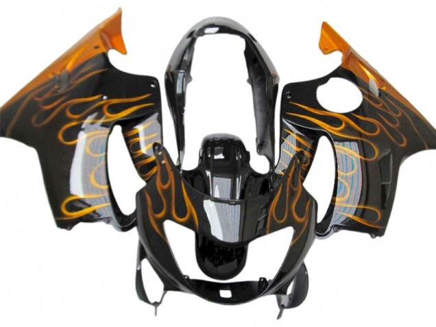 Carene Moto Honda CBR600 F4 1999-2000 - Nero Lucido Oro Fiamma