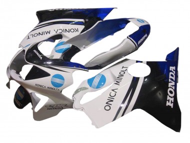 Carena Moto Honda CBR600 F4 1999-2000 - Bianco Blu Nero Lucido Konica Minolta