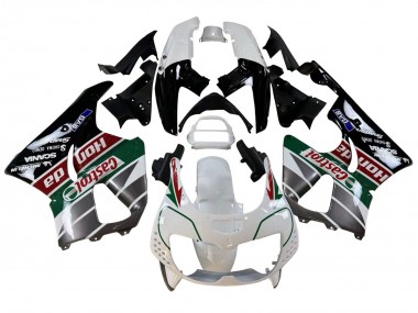 Carene Moto Honda CBR900RR 893 1996-1997 - Bianco Verde Grigio Nero Lucido Castrol