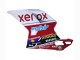 Carene Moto Ducati 848/1098/1198 2007-2014 - Bianco Rosso Nero Lucido Valsir Xerox