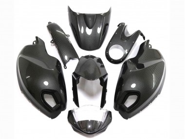 Carene Moto Ducati Monster 696 796 1100 1100S 2008-2012 - Nero Fibra di Carbonio Stile