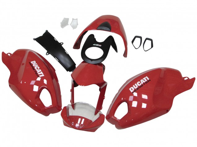 Carene Moto Ducati Monster 696 796 1100 1100S 2008-2012 - Rosso Bianco