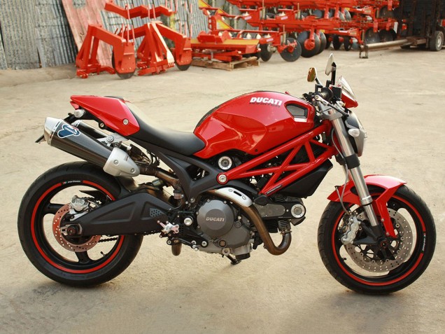 Carene Moto Ducati Monster 696 796 1100 1100S 2008-2012 - Rosso Bianco