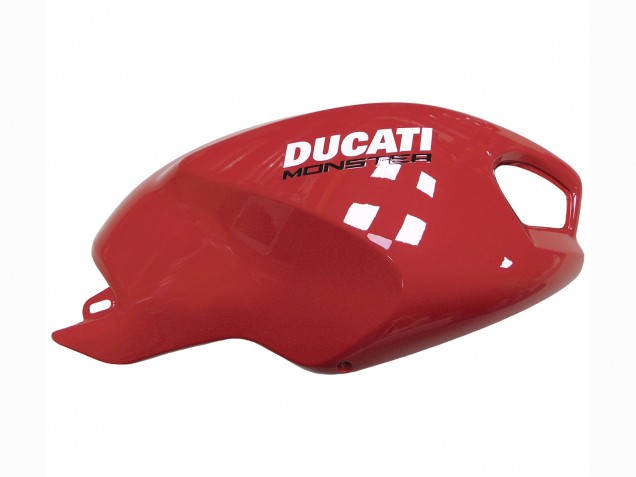 Carene Moto Ducati Monster 696 796 1100 1100S 2008-2012 - Rosso Bianco
