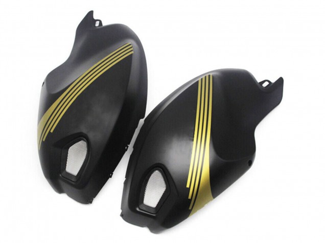 Carene Moto Ducati Monster 696 796 1100 1100S 2008-2012 - Nero Opaco Oro