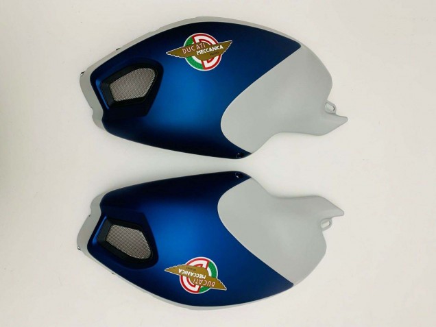 Carene Moto Ducati Monster 696 796 1100 1100S 2008-2012 - Blu Scuro Argento