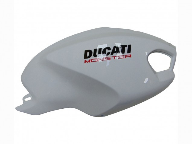 Carene Moto Ducati Monster 696 796 1100 1100S 2008-2012 - Bianco Rosso Nero Lucido