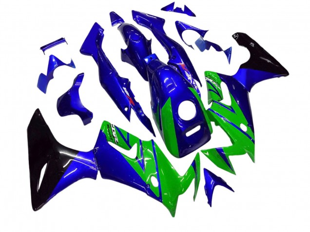 Carene Moto Honda CBR125R 2002-2006 - Blu Verde Nero Lucido