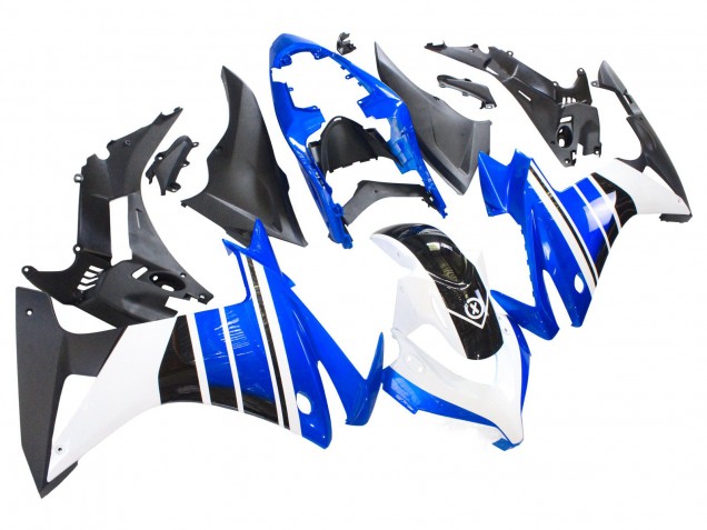 Carene Moto Honda CBR500R 2013-2015 - Blu Bianco Nero Opaco