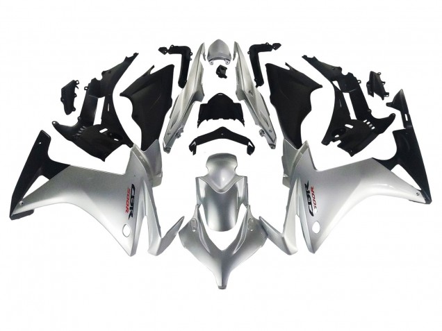 Carena Moto Honda CBR500R 2013-2015 - Argento Nero Lucido