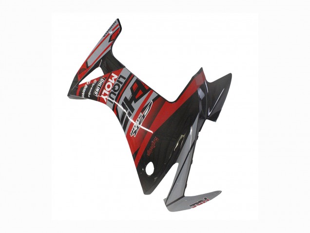 Carene Moto Honda CBR500R 2013-2015 - Rosso Argento Nero Lucido