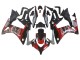Carene Moto Honda CBR500R 2013-2015 - Rosso Argento Nero Lucido