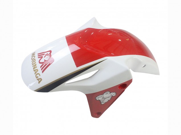 Carene Moto Honda CBR500R 2013-2015 - Bianco Rosso Verde Nero Lucido Morinage 777