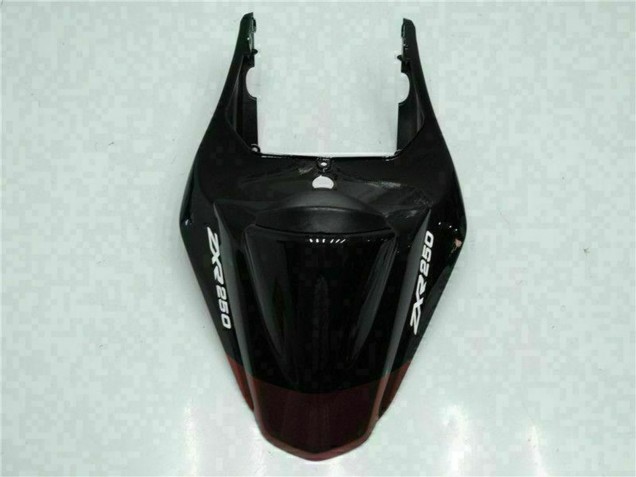 Carene Moto Kawasaki EX250 2008-2012 - Nero Lucido Rosso Bordeaux