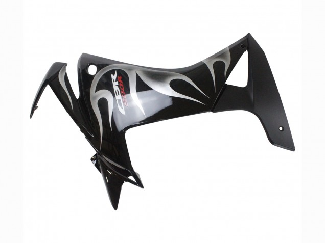 Carene Moto Honda CBR500R 2013-2015 - Nero Lucido Argento Fiamma
