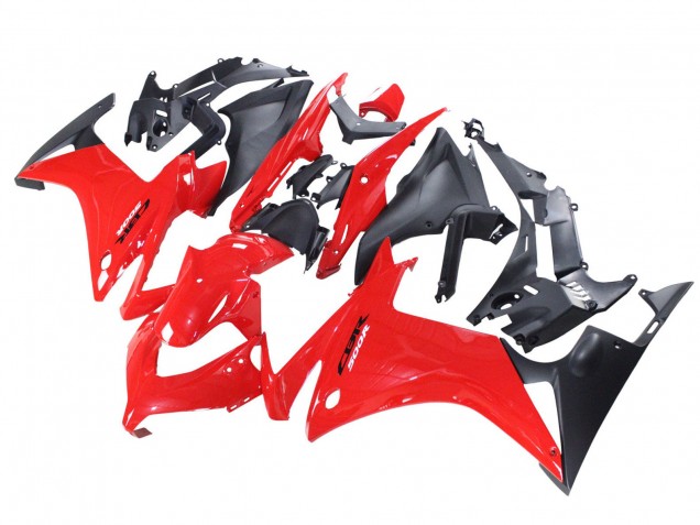 Carene Moto Honda CBR500R 2013-2015 - Rosso Nero Opaco