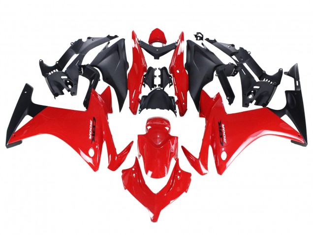 Carene Moto Honda CBR500R 2013-2015 - Rosso Nero Opaco