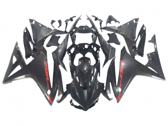 Carena Moto Honda CBR500R 2016-2018 - Nero Fibra di Carbonio Rosso