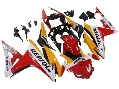 Carena Moto Honda CBR500R 2016-2018 - Giallo Bianco Rosso Repsol HRC