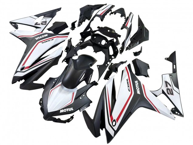 Carena Moto Honda CBR500R 2016-2018 - Bianco Rosso Nero Opaco