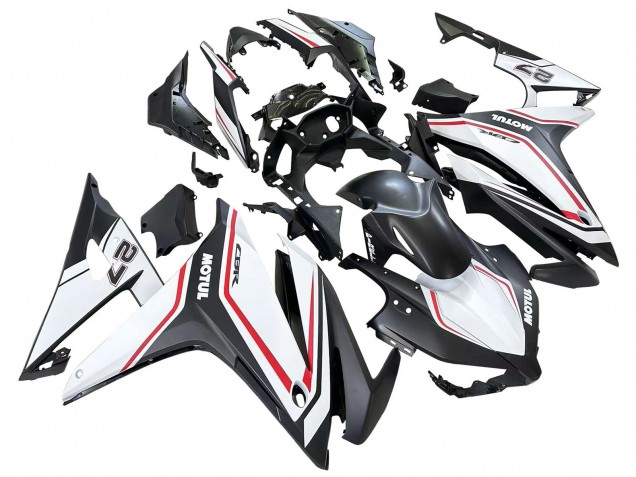 Carena Moto Honda CBR500R 2016-2018 - Bianco Rosso Nero Opaco