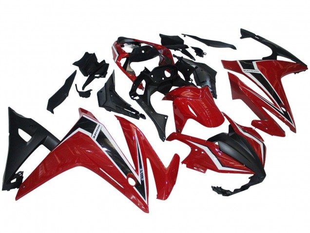 Carena Moto Honda CBR500R 2016-2018 - Rosso Bianco Nero Opaco
