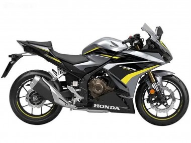 Carene Moto Honda CBR500R 2022-2023 - Argento Giallo Nero Lucido