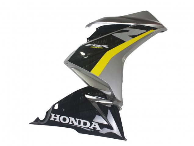 Carene Moto Honda CBR500R 2022-2023 - Argento Giallo Nero Lucido